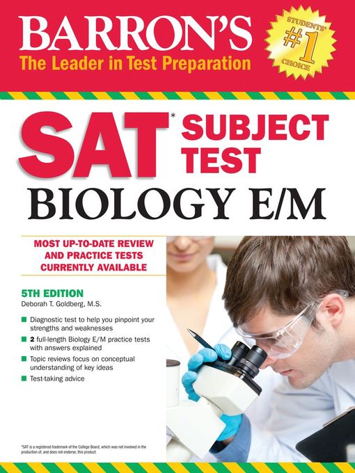Title details for SAT Subject Test: Biology E/M by Deborah T. Goldberg - Available